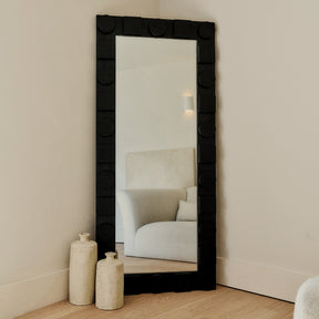 Noah - Large Full Length Charred Black Mirror 171cm x 76cm