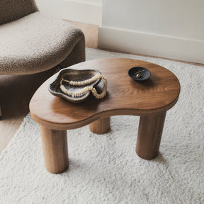 Luca - Solid Light Wood Irregular Coffee Table 70cm x 44cm