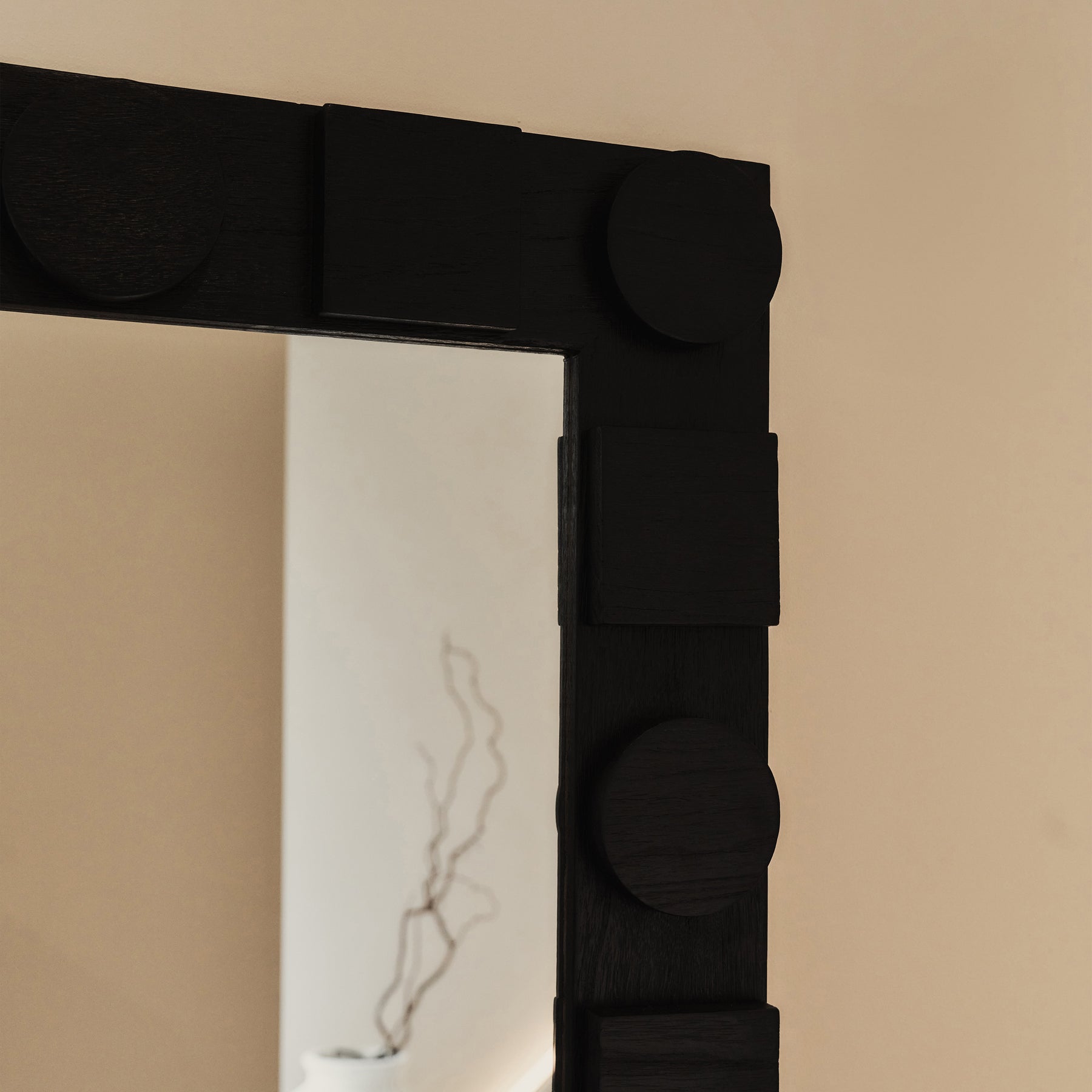 Noah - Large Full Length Charred Black Mirror 171cm x 76cm