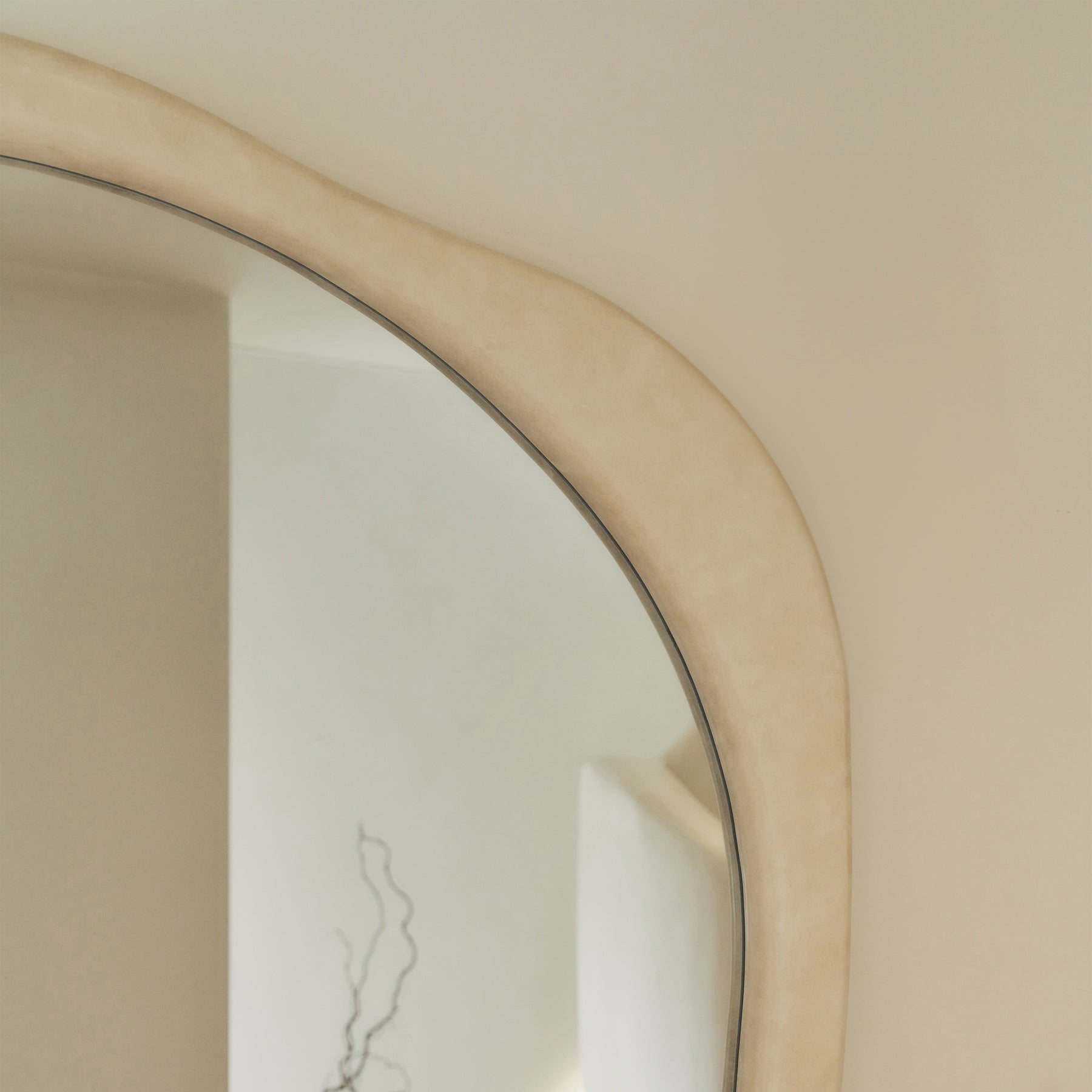 Arcurva - Extra Large Full Length Concrete Irregular Mirror 190cm x 120cm