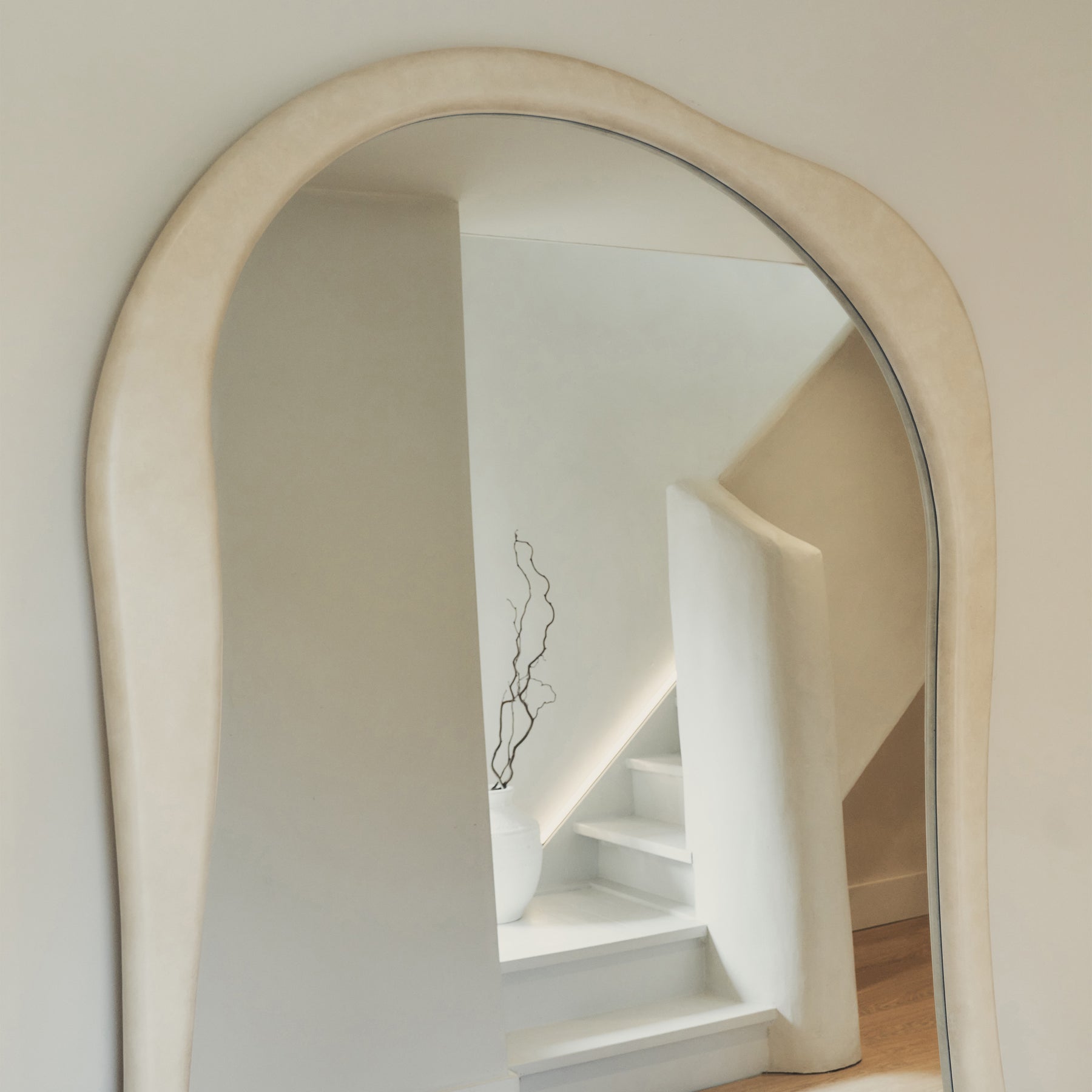 Arcurva - Extra Large Full Length Concrete Irregular Mirror 190cm x 120cm