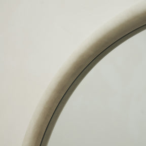 Alternate shot of Large Concrete Round Wall Mirror round frame