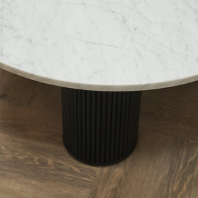 Detail shot of Marble Round Large Coffee Table contemporary & minimalist leg