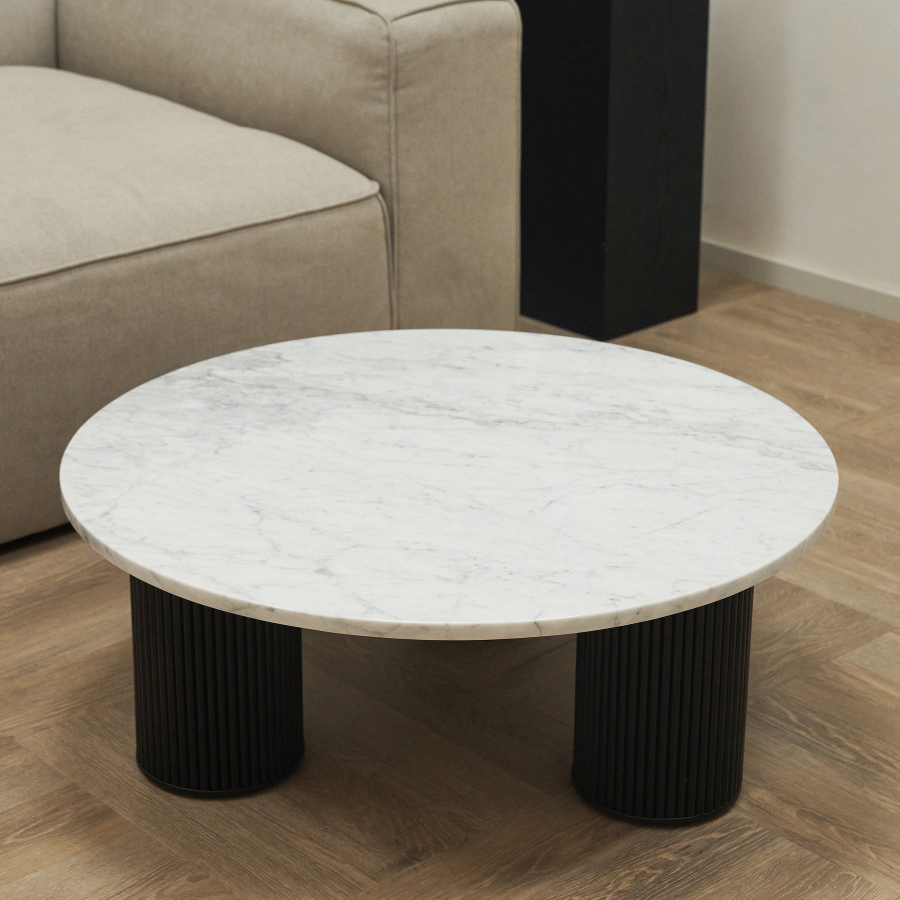 Marble Round Large Coffee Table in living room