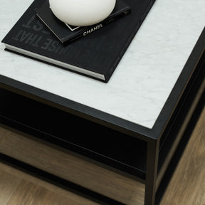 Axel - White Marble Rectangular Coffee Table