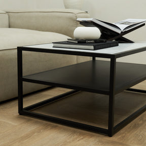 Axel - White Marble Rectangular Coffee Table