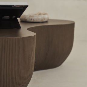 Leonardo - Minimal Mocha Shaped Coffee Table Large