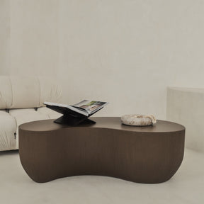 Leonardo - Minimal Mocha Shaped Coffee Table Large