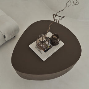 Leonardo - Minimal Mocha Irregular Shaped Coffee Table Large