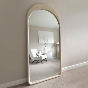 Lingotto - Extra Large Full Length Concrete Arched Mirror 190cm x 90cm