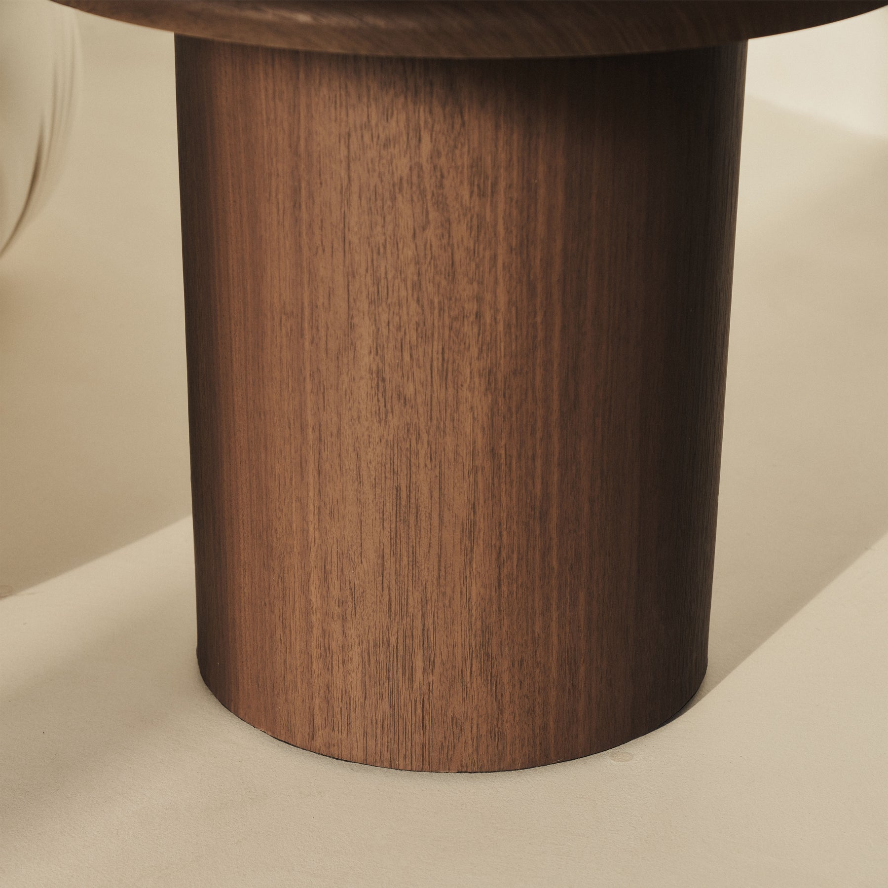 Madison - Dark Wood Round Wooden Side Table