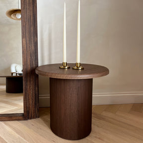 Madison - Dark Wood Round Wooden Side Table