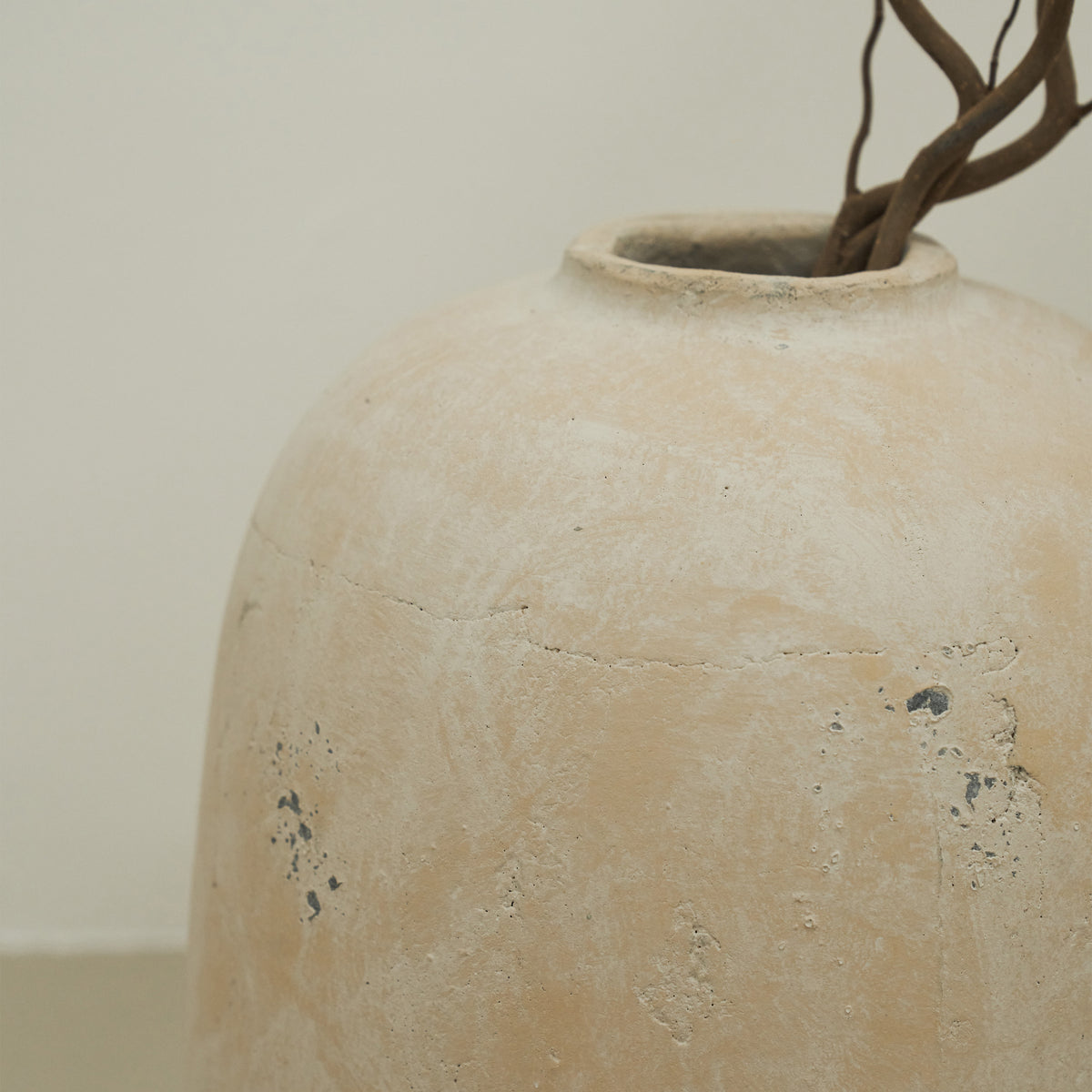Detail shot of Sand Textured Terracotta Large Vase