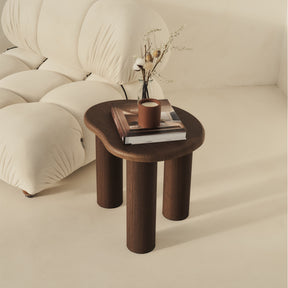 Savanna - Dark Wood Irregular Wooden Side Table