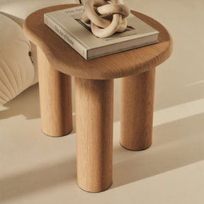 Savanna - Light Wood Irregular Wooden Side Table