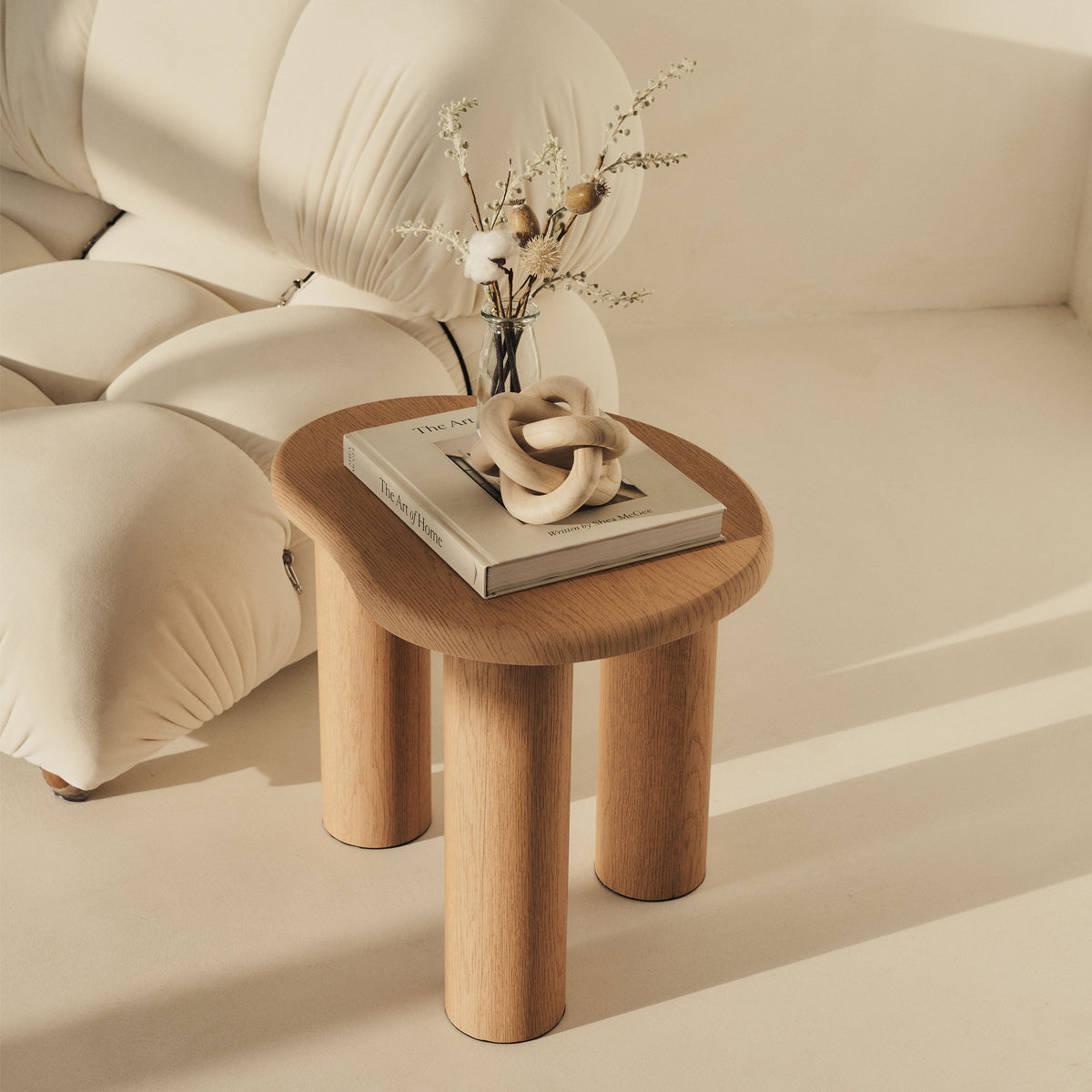 Savanna - Light Wood Irregular Wooden Side Table