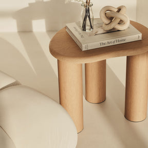 Savanna - Light Wood Irregular Wooden Side Table