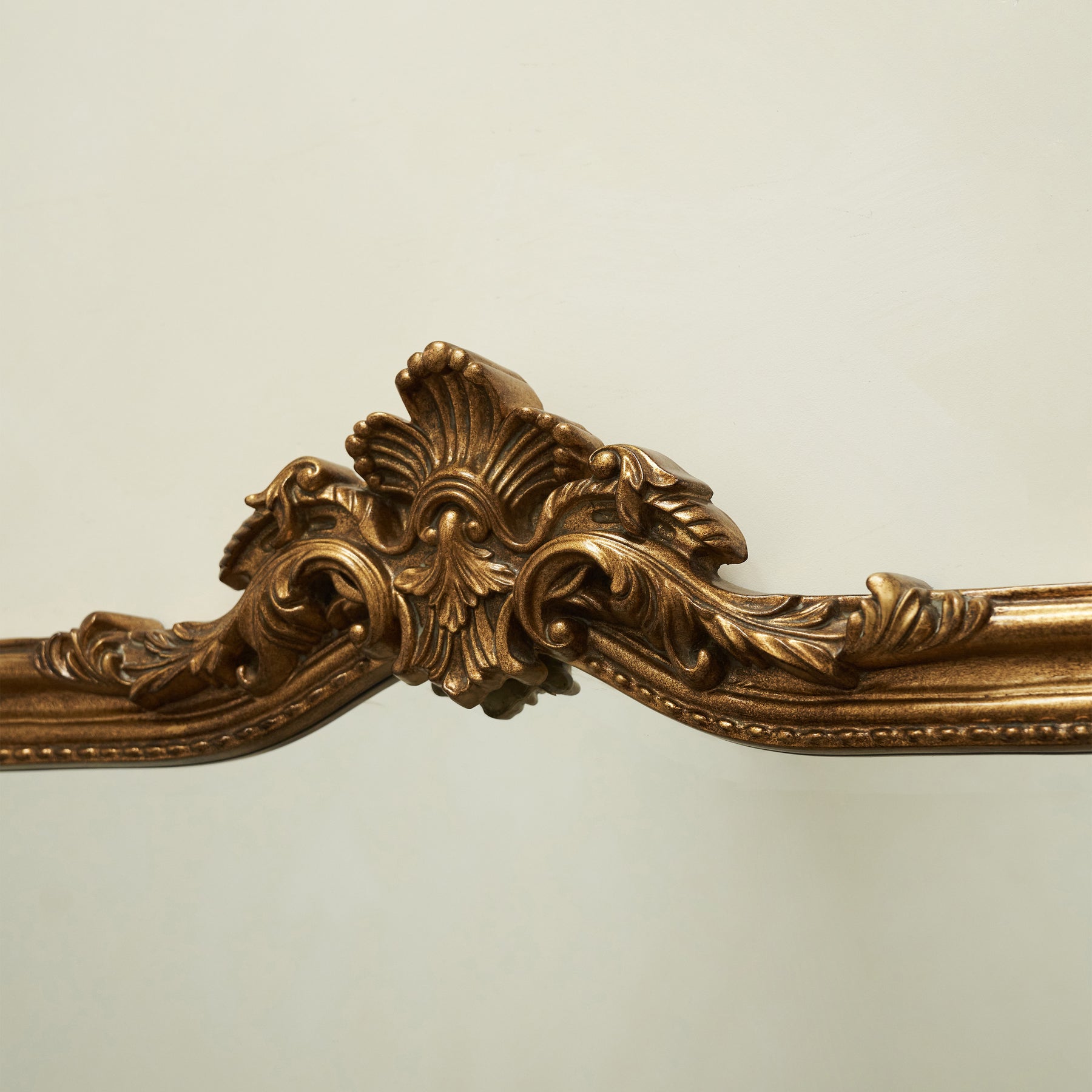 James - Large Gold Arched Overmantle Mirror 113cm x 100cm