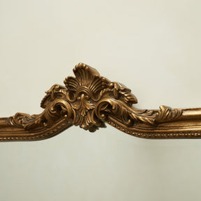 James - Large Gold Arched Overmantle Mirror 113cm x 100cm