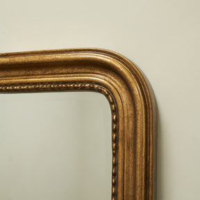 James - Large Gold Arched Overmantle Mirror 113cm x 100cm