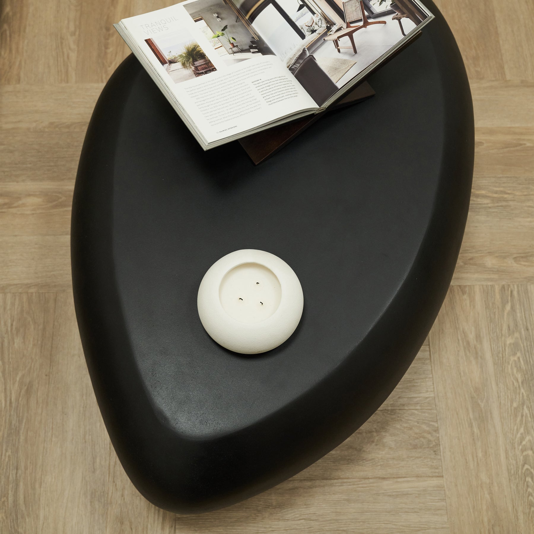 Zola - Minimal Onyx Pebble Coffee Table Extra Large