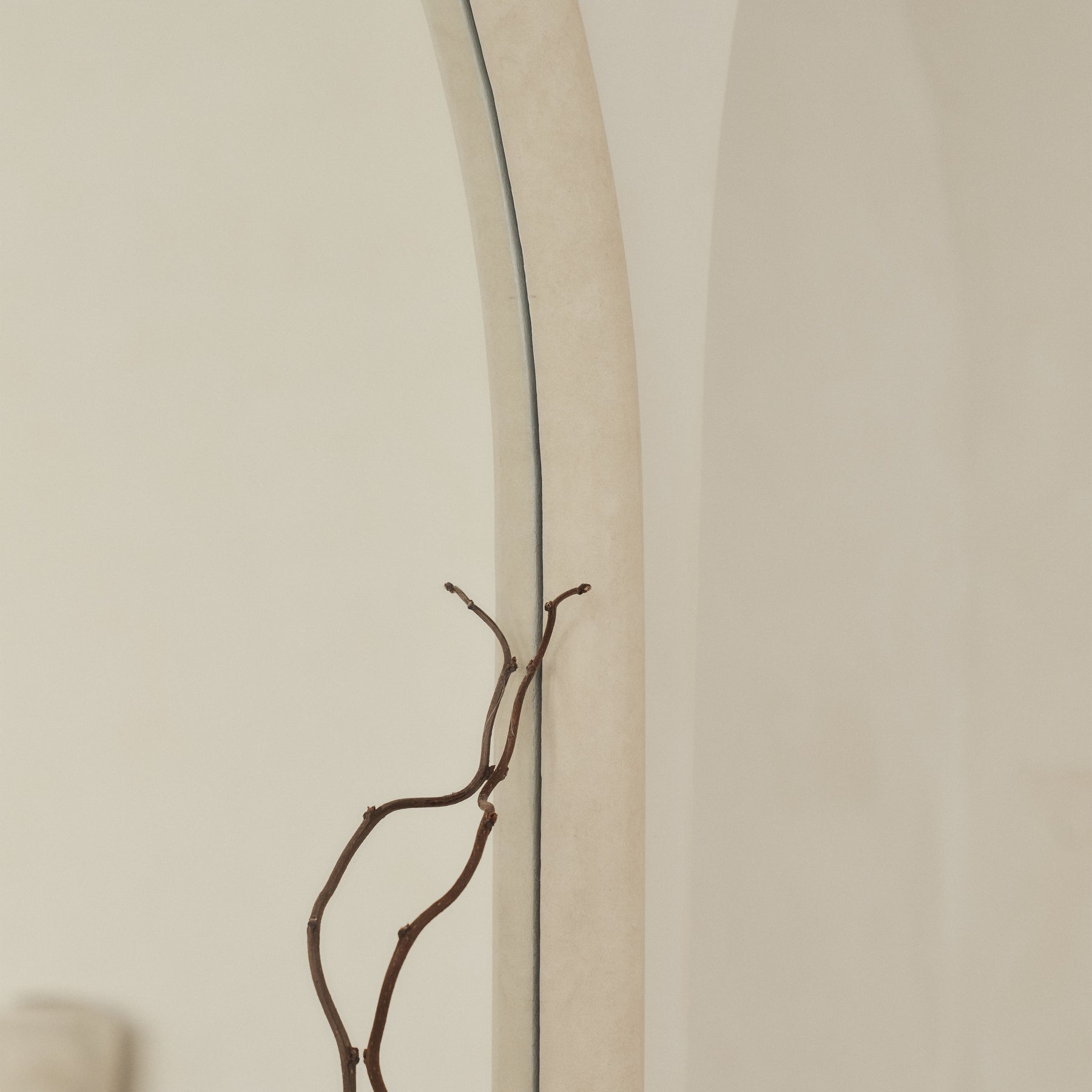 Amora - Extra Large Full Length Arched Concrete Mirror 190cm x 100cm