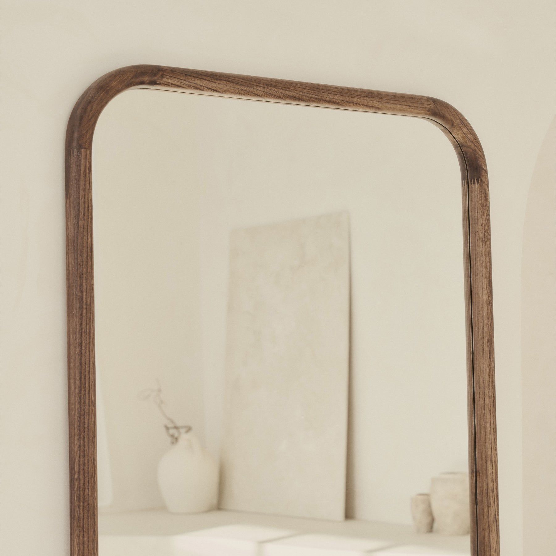 Amora - Large Full Length Rectangular Warm Wood Mirror 180cm x 90cm