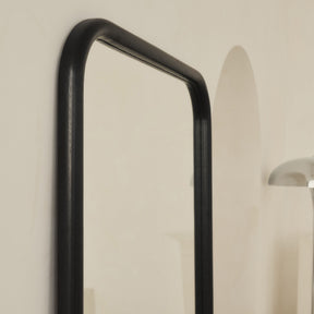 Amora - Large Full Length Rectangular Charred Black Mirror 180cm x 90cm