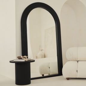 Luciana - Full Length Arched Charred Black Mirror 180cm x 110cm