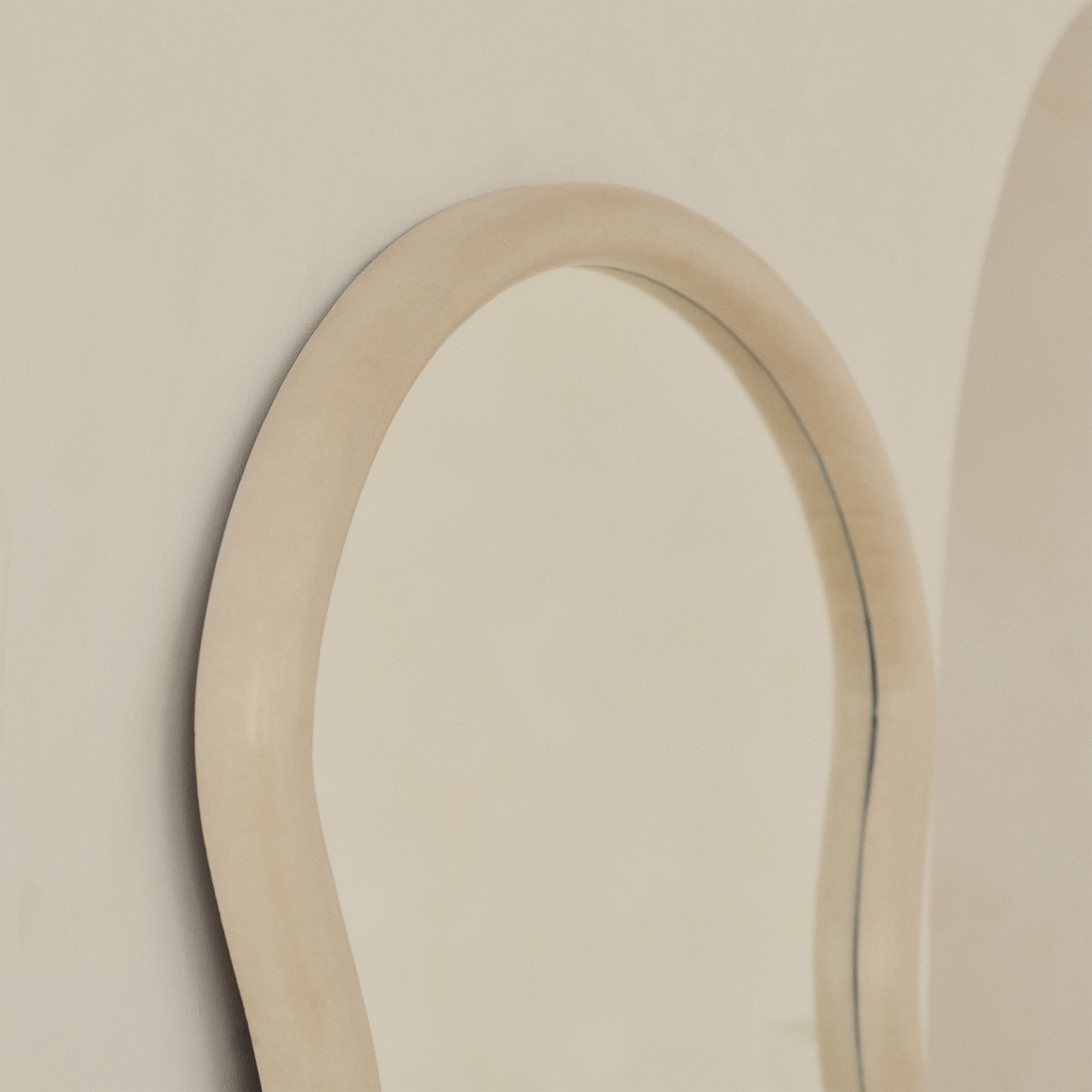 Isadora - Large Full Length Concrete Wave Mirror 176cm x 80cm