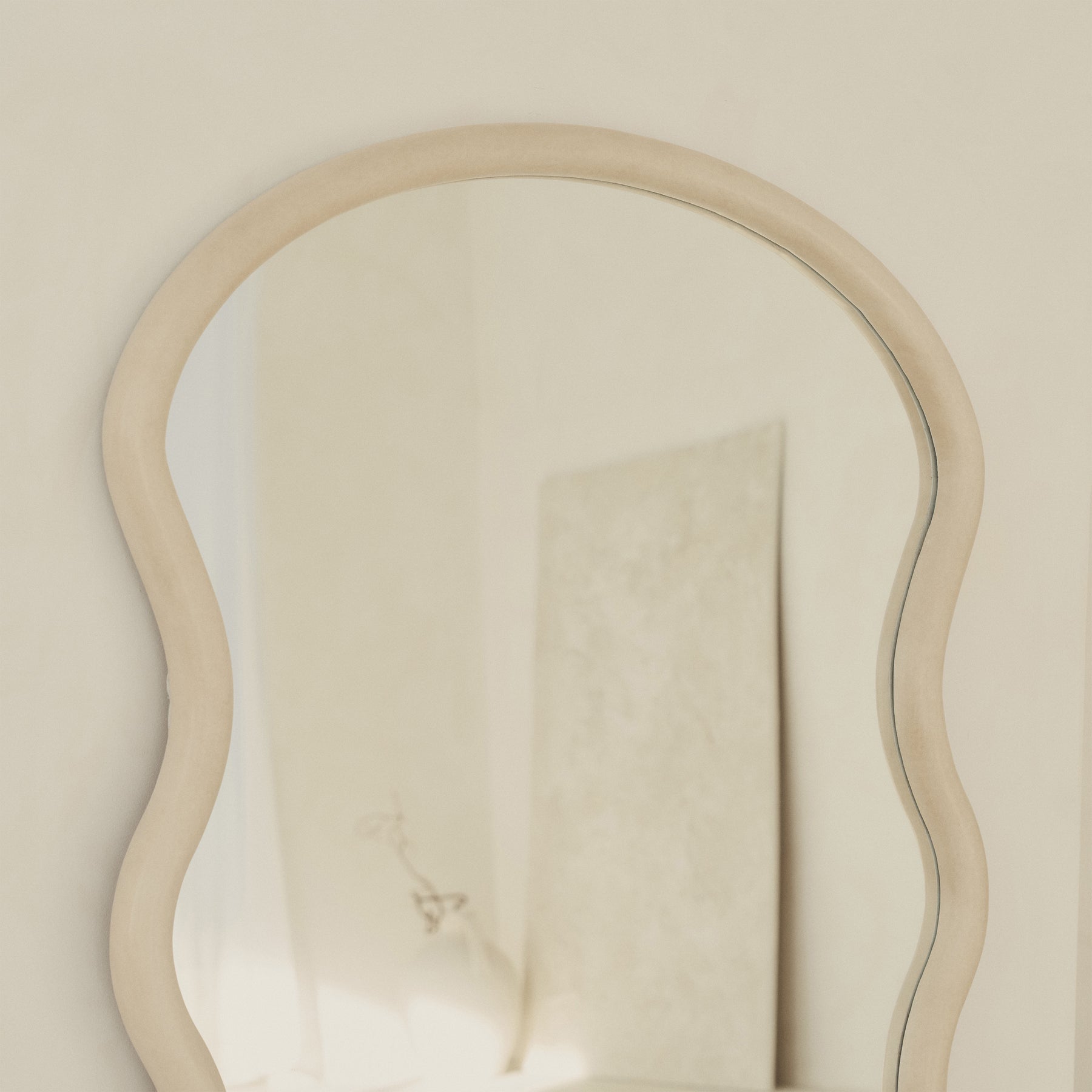 Isadora - Large Full Length Concrete Wave Mirror 176cm x 80cm