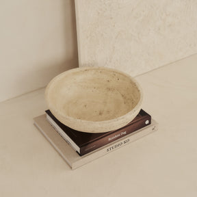 Portera - Beige Textured Terracotta Bowl