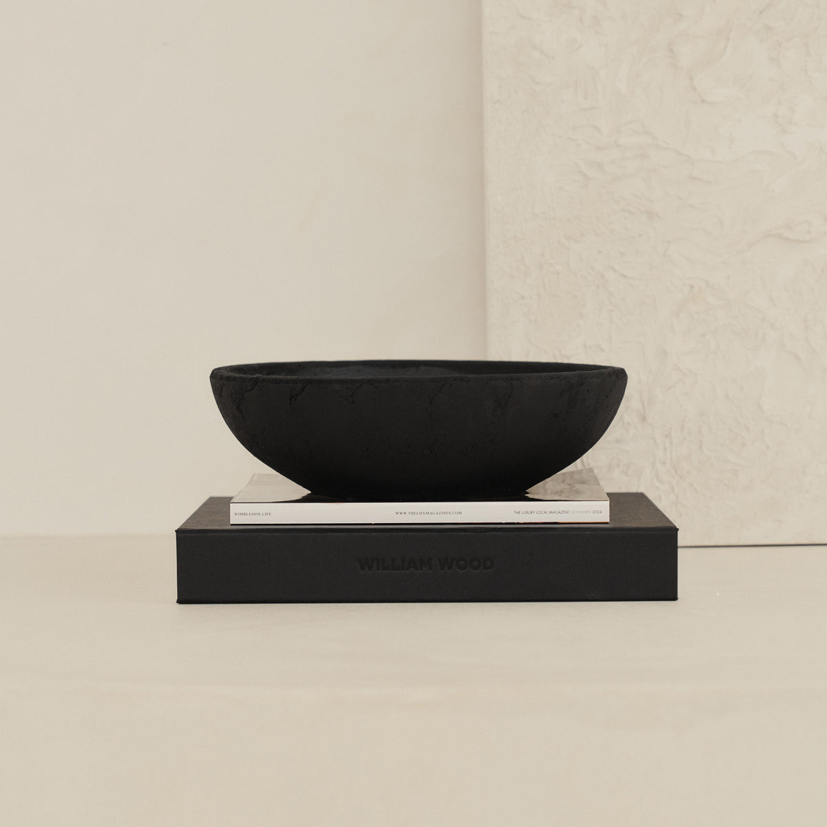 Portera - Black Textured Terracotta Bowl