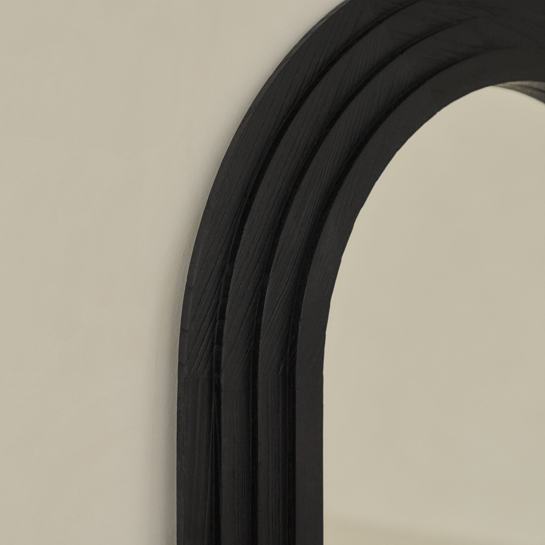 Luciana - Full Length Arched Charred Black Mirror 180cm x 80cm