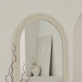 Luciano - Large Full Length Arched Concrete Mirror 180cm x 90cm