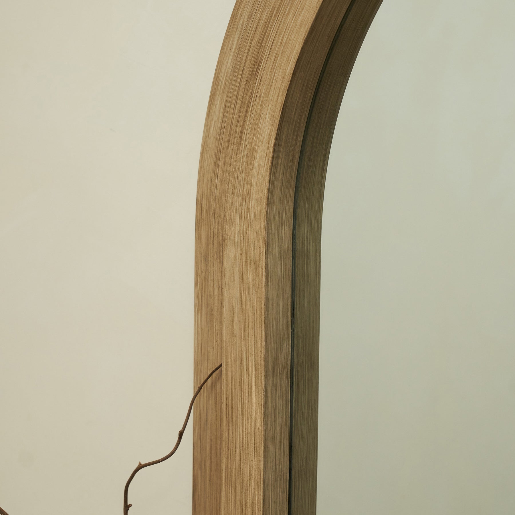 Luciana - Full Length Arched Washed Wood Mirror 200cm x 104cm