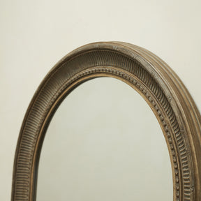 Antoine - Large Washed Wood Arched Mirror 110cm x 80cm