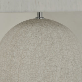 Corsica - Large Stone Ceramic Drum Shade Table Lamp