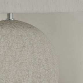 Corsica - Large Stone Ceramic Drum Shade Table Lamp