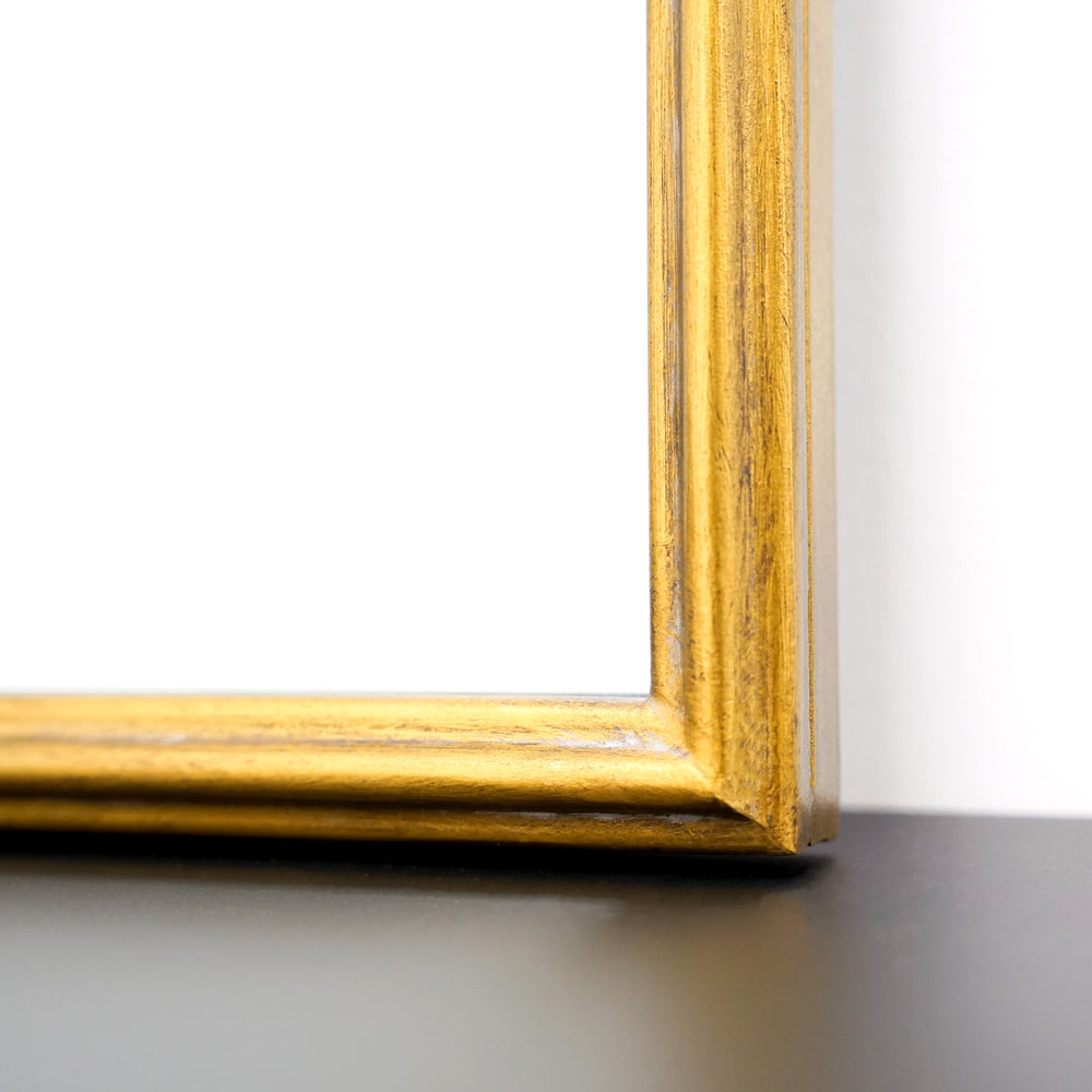 Full Length Gold Arched Metal Mirror 180cm x 100cm - Amelia