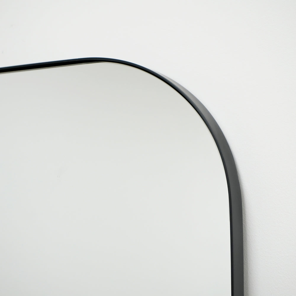 Full Length Black Metal Mirror 180cm x 90cm - Theo