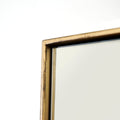 Full Length Gold Rectangular Extra Large Metal Mirror 190cm x 120cm - Theo